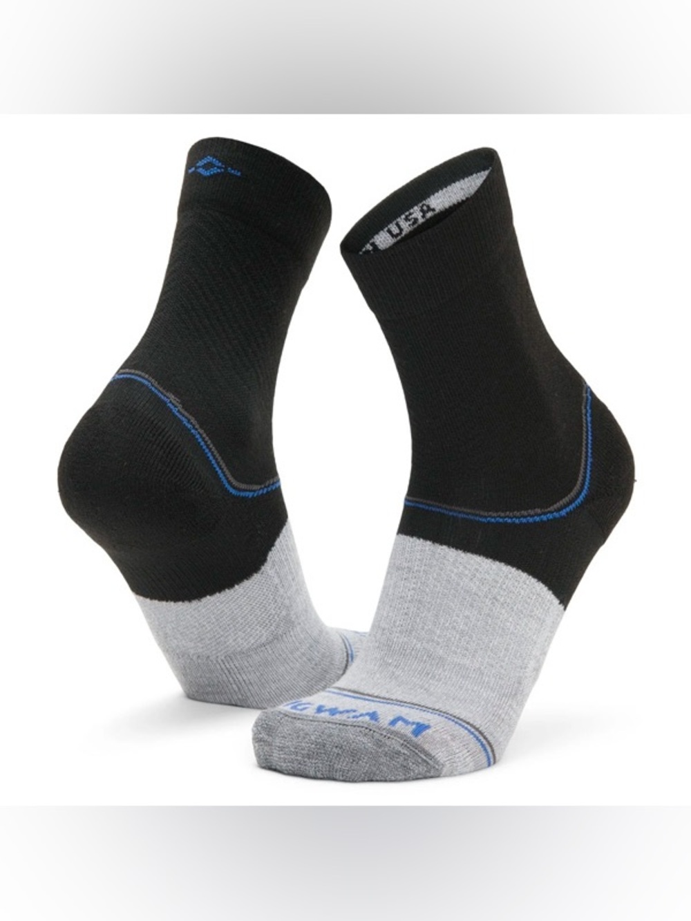 SynchroKnit Wigwam Lightweight Mid-Crew No Slip Socks (1pr)